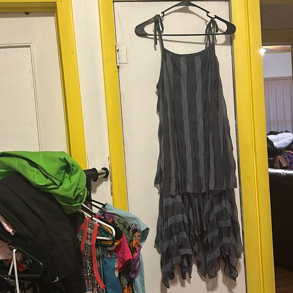 Silver layered dress